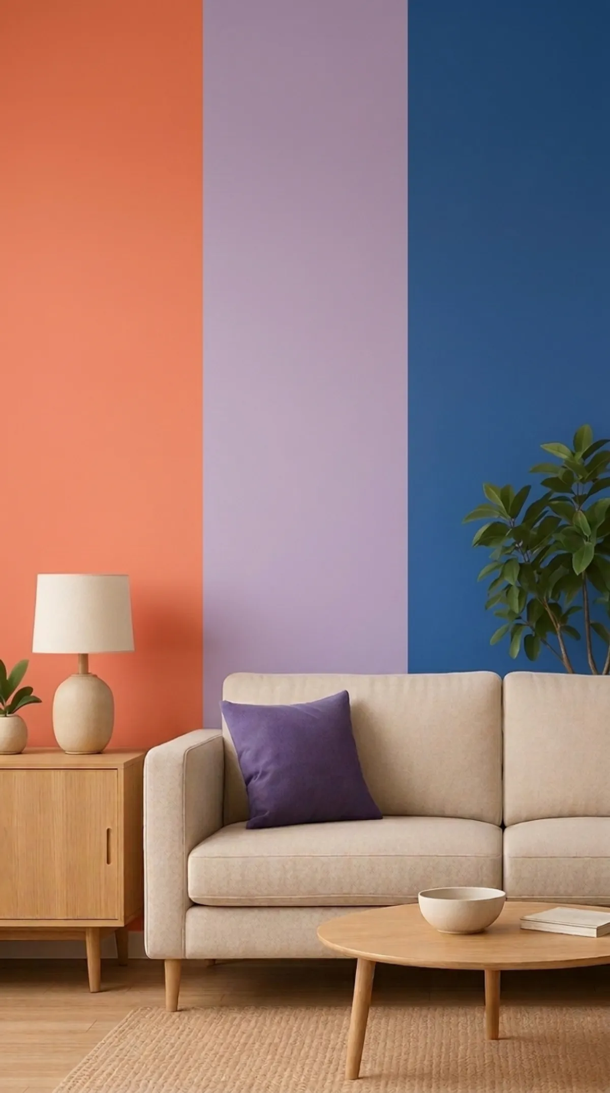 beautifully painted interior