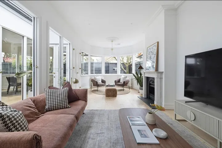 Beautifully painted living room interior showcasing professional craftsmanship
